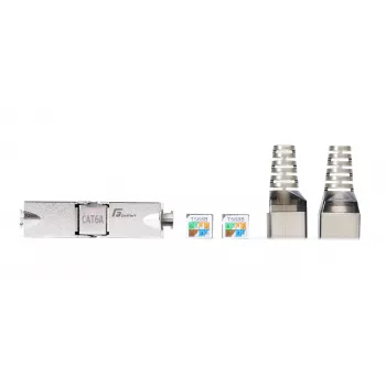 GETFORT 58460 CAT.6A Toolless Shielded RJ45 Keystone Jack modulis