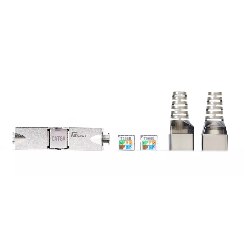 GETFORT 58460 CAT.6A Toolless Shielded RJ45 Keystone Jack modulis