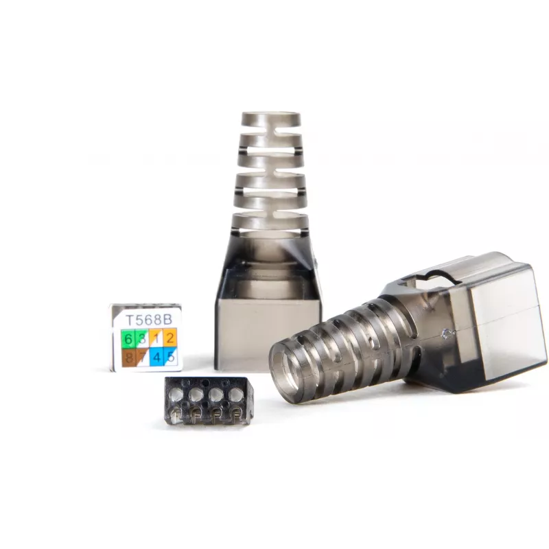 GETFORT 58460 CAT.6A Toolless Shielded RJ45 Keystone Jack modulis