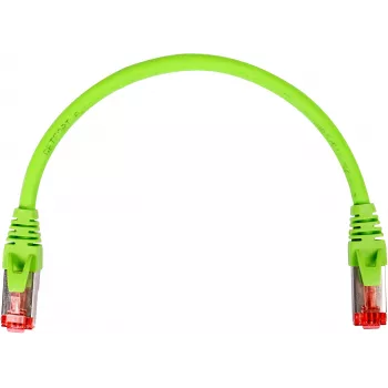 GETFORT Cat.6A S/FTP LSOH Patch Laidas 0,25 m Žalias