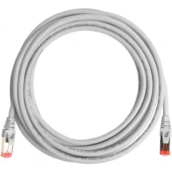 GETFORT Cat.6A S/FTP LSOH pataisos laidas 3 m pilkas