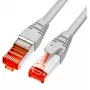 GETFORT Cat.6A S/FTP LSOH pataisos laidas 3 m pilkas