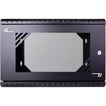 GETFORT ECO v3 19 colių 6U sieninis rack spintas, 520x340 mm, juodos spalvos (WGF064-53E-WGBv3)