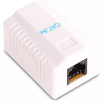 GETFORT GF-1G5EFTP ekranuotas paviršinio montavimo RJ45 Cat.5e modulis, baltas