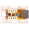 GETFORT GF-1G6FTP ekranuotas paviršinis RJ45 lizdas Cat.6, 1 prievadas, baltas