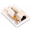 GETFORT GF-1G6FTP ekranuotas paviršinis RJ45 lizdas Cat.6, 1 prievadas, baltas
