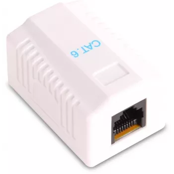 GETFORT GF-1G6FTP ekranuotas paviršinis RJ45 lizdas Cat.6, 1 prievadas, baltas