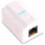 GETFORT GF-1G6FTP ekranuotas paviršinis RJ45 lizdas Cat.6, 1 prievadas, baltas