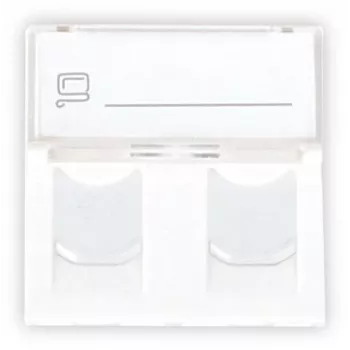 GETFORT GF-2MOD-2G Mosaic 2 prievadų RJ45 Cat.5e tinklo modulis, 45x45 mm, baltas