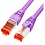 GETFORT GF-PC6ASFTP-0.25V Cat.6A S/FTP LSOH Patch Cable 0.25m Violetinė