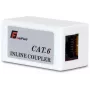 GETFORT RJ45 Cat.6 UTP įmontuojama mova moteriška į moterišką juoda
