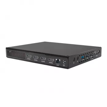 Giada D614-U1 Intel Core 5 120U beventiliu knygos dydžio reklamos grotuvas su keturių 4K ekranų palaikymu