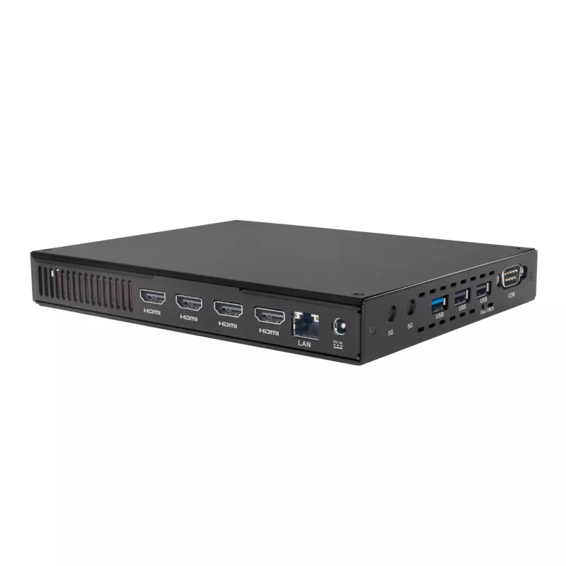 Giada D614-U1 Intel Core 5 120U beventiliu knygos dydžio reklamos grotuvas su keturių 4K ekranų palaikymu