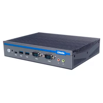 Giada DF612 Fanless Mini PC, Intel Core i5-1235U, 2x DDR4 SO-DIMM, 2x 2.5GbE LAN, Dual COM, 4K Dual Display, aliuminio korpusas, Barebone
