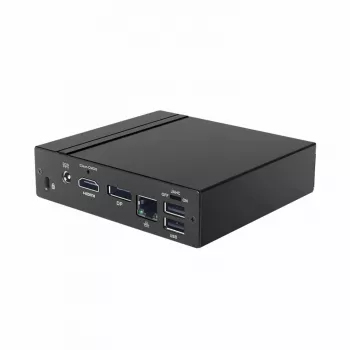 Giada VM23 Fanless 4K skaitmeninių reklamų medijos leistuvas - Intel Celeron J3160, 4GB RAM, 64GB SSD, Dual HDMI, DisplayPort, Dual GbE, VESA laikiklis