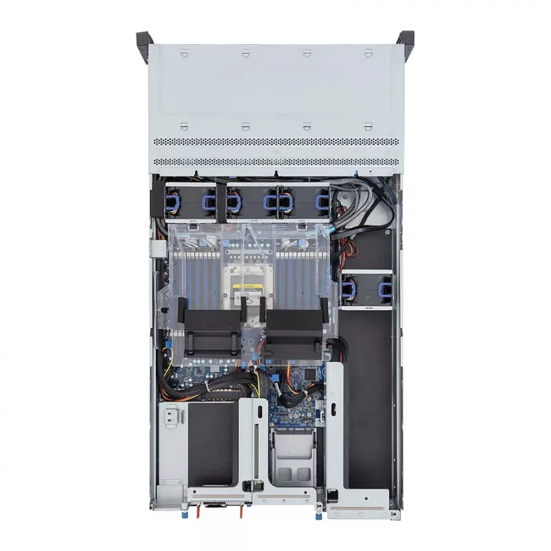 Gigabyte R263-ZG0-AAL2 (Rev. 3.x) 2U stovo serverio barebone, vienas AMD SP5, 12x 3.5/2.5 col. diskų lizdai, 2x 1200W PSU