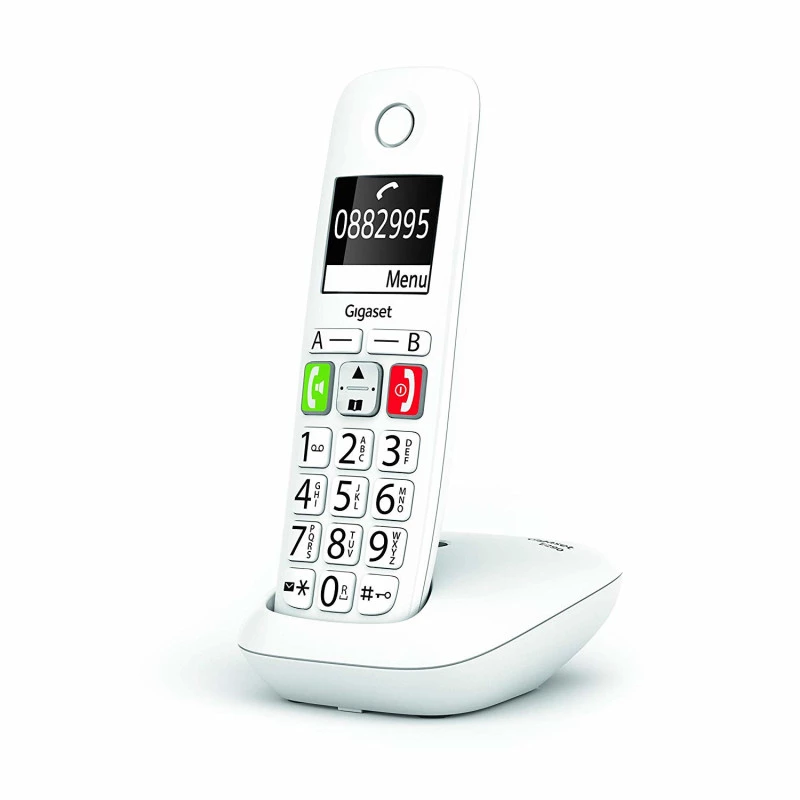 Gigaset E290 belaidis DECT telefonas, baltas