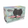 Giles & Posner EK5922GSGRVDE Dvigubas vaflių keptuvas - 1200W, nelipni danga, juoda/sidabrinė