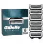 Gillette Intimate Skustuvo Galvutės Papildymas, 6 Vnt., Juodos, Vyriškų Plaukų Skutimui