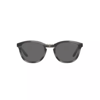 Giorgio Armani AR8170-5964B1 Havana Acetate Square Sunglasses with Blue Gradient Lenses