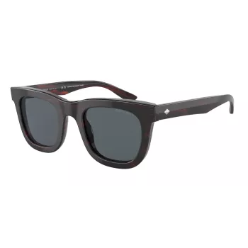 GIORGIO ARMANI Vyriški Akiniai Nuo Saulės AR8171-5963R5 Havana/Ruda Acetato Kvadratinis Rėmas 49mm