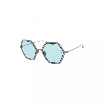GIORGIO ARMANI AKINIAI AR6130-301165 Moteriški Pilot Aviator Šviesiai Auksiniai Tamsiai Pilki Gradient 59mm