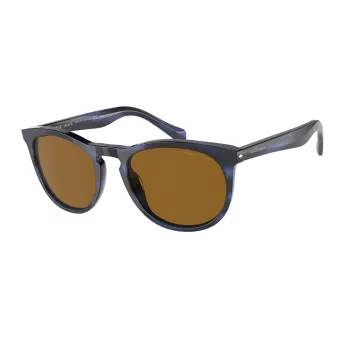GIORGIO ARMANI Akiniai AR8149-590133 Tamsiai Havana Rudi Gradientiniai 54mm Vyriški