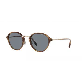 GIORGIO ARMANI Moteriški Drugelio Formos Akiniai nuo Saulės AR8139-5762R5 Havana Rudi Gradient 51mm