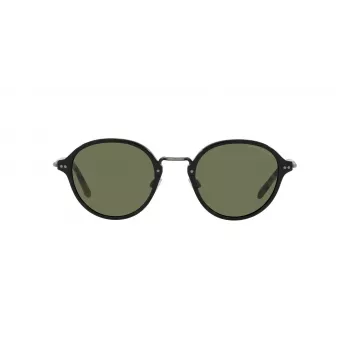 GIORGIO ARMANI Moteriški Akiniai Nuo Saulės AR8139-500131 Juodas Acetato Rėmas Kvadratinė Forma Pilki Lęšiai 51mm