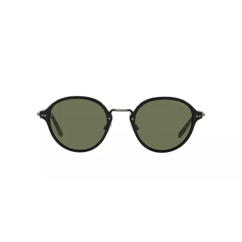 GIORGIO ARMANI Moteriški Akiniai Nuo Saulės AR8139-500131 Juodas Acetato Rėmas Kvadratinė Forma Pilki Lęšiai 51mm