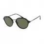 GIORGIO ARMANI Moteriški Akiniai Nuo Saulės AR8139-500131 Juodas Acetato Rėmas Kvadratinė Forma Pilki Lęšiai 51mm