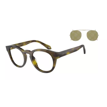 GIORGIO ARMANI Moteriški Akiniai nuo Saulės AR8190U59871W - Stačiakampis Acetato Rėmas, Pilki Lęšiai, 50/19/140 mm