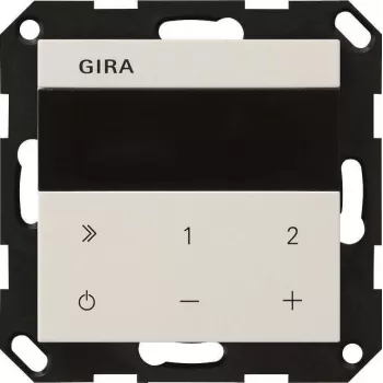 Gira 232003 UP-Radio IP System 55 radijas, Pure White Glossy
