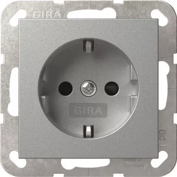 GIRA 445326 SCHUKO kištukinis lizdas SH System 55 F Alu