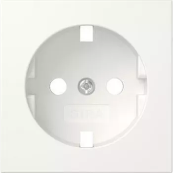 Gira 492027 dangtelis SCHUKO kištukiniam lizdui, System 55, baltas matinis