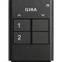 GIRA 535210 belaidis rankinis siųstuvas System 3000, 2 kanalų RF, maitinamas baterija, baltas