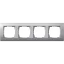 Gira Event Aliuminis 1 vietos rėmelis, matinis, 80,8 x 80,8 mm 021436