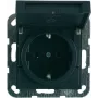 GIRA Schuko lizdo įdėklas System 55 antracito spalvos 045428