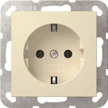 Gira System 55 SCHUKO kištukinis lizdas, kreminės spalvos (418801)