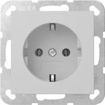 Gira System 55 SCHUKO kištukinis lizdas, pilkas matinis, 4188015