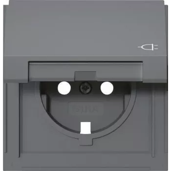 Gira TX_44 SCHUKO lizdo dangtelis su atlenkiamu viršeliu, antracito spalvos 492267
