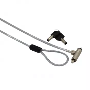 GIZZU 1.8m Nano Key Lock apsauginis kabelis su raktu - juoda