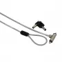GIZZU 1.8m Nano Key Lock apsauginis kabelis su raktu - juoda