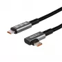 Gizzu 100W 10Gbps Type-C kampinis 1m laidas