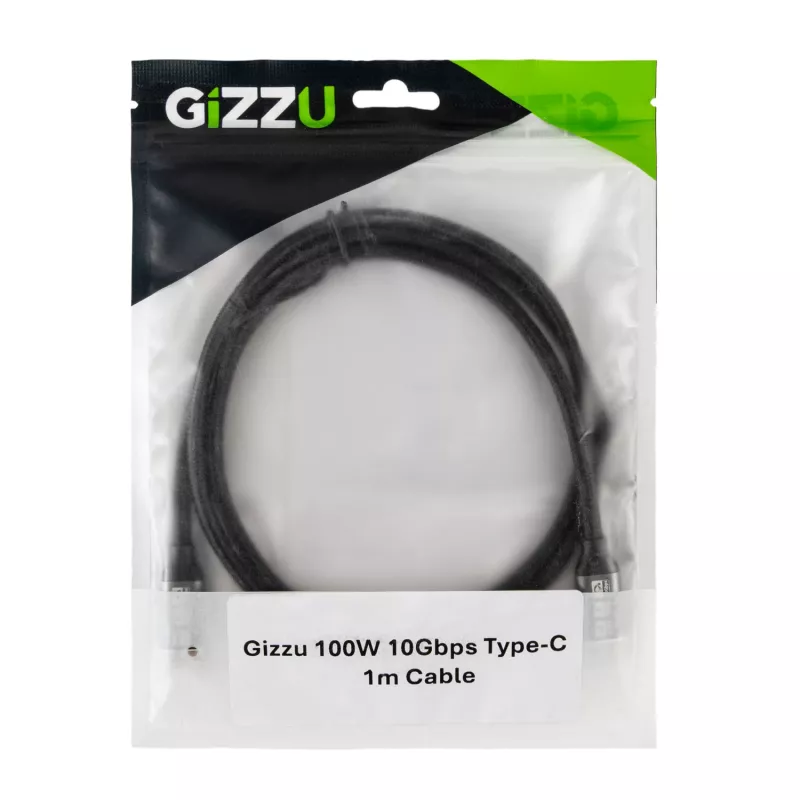 GIZZU 100W 10Gbps USB-C 2m laidas