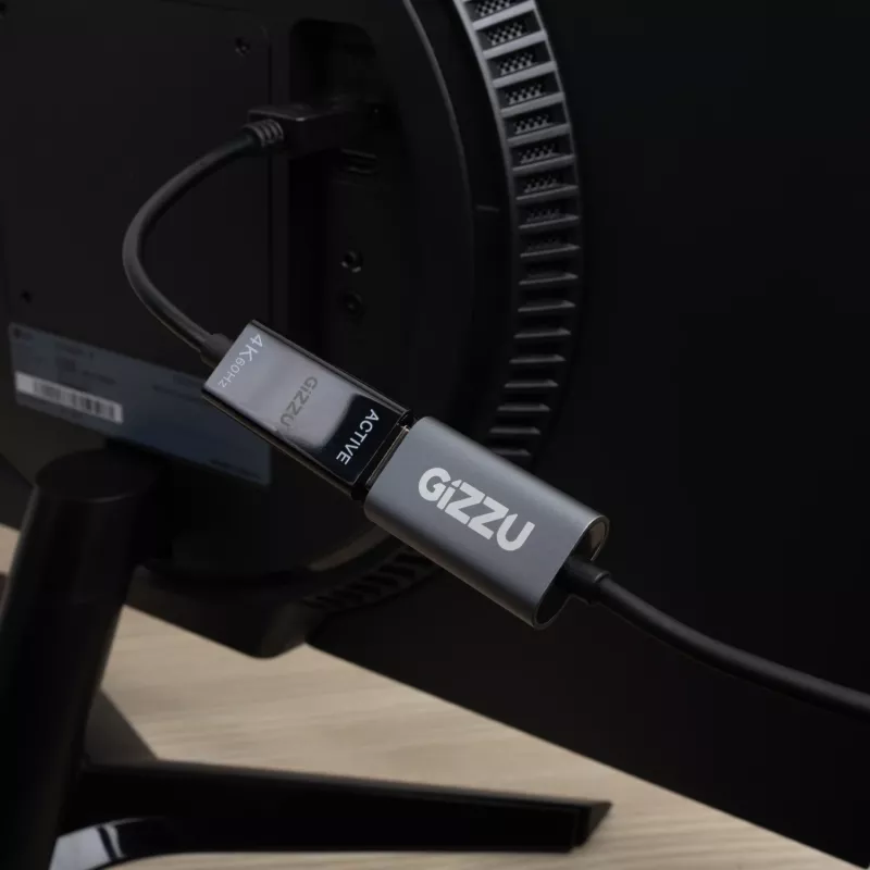 Gizzu 1080P VGA į HDMI adapteris su garsu