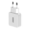 Gizzu 2-Port 45W GaN sieninis įkroviklis USB-C PD ir USB-A QC baltas