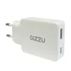 Gizzu 2-Port 65W GaN sieninis įkroviklis