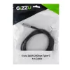 GIZZU 240W 20Gbps USB-C į USB-C laidas, 2m, juodas