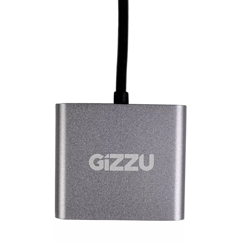 Gizzu 4-in-1 Type-C į Dual HDMI Hub